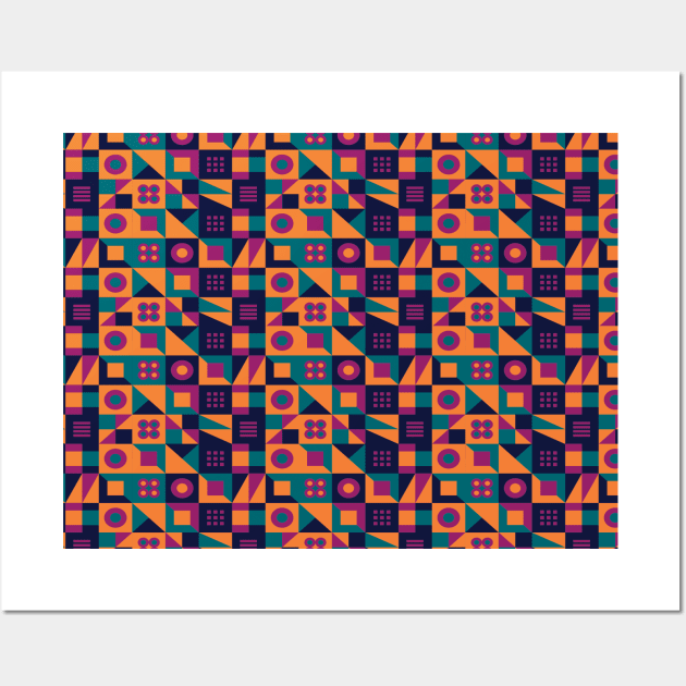 Geometric Shapes Colorful Pattern-6 Wall Art by Haroun ٍStyle Fashion-2020